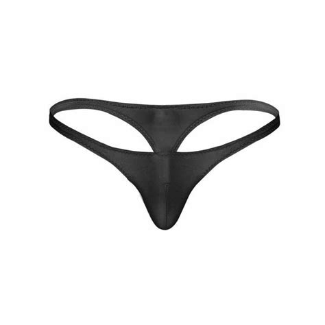YIZYIF Micro String Homme Sexy Taille Basse Bulge Pouch Jockstrap Bikini Briefs Thong Underwear