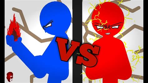 Red Vs Blue Epic Stickmen Fighting Youtube