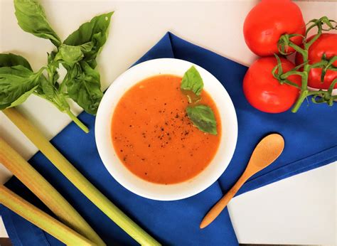 Tomato Rhubarb Soup Savory Vegan Rhubarb Recipe Very Vegan Val