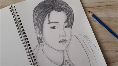 Drawing Txt Yeonjun How To Draw Yeonjun Txt Step By Step Drawing