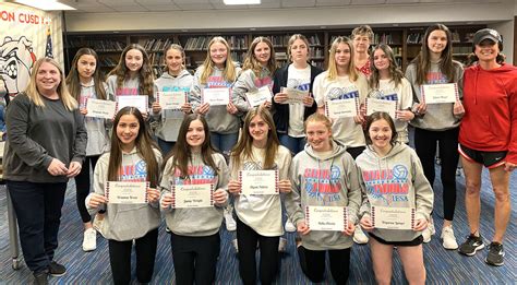 Board Recognized The 8th Grade Volleyball Team Staunton Star Times