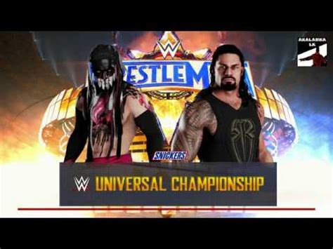 Roman Reign Vs Finn Balor Demon Wwe K Wrestle Mania Game Play