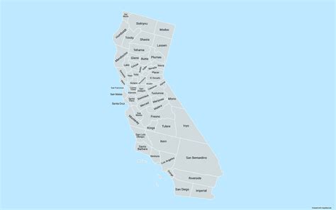 Cartina California Mappa Dello Stato Pi Affascinante Della West Coast