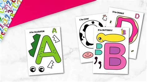 Alphabet Cut And Paste Craft Templates Simple Mom Project Store