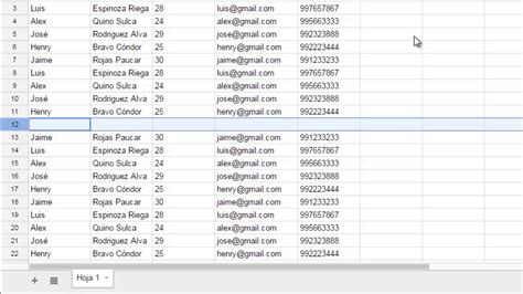 C Mo Insertar M Tiples Filas En Hojas De C Lculo De Google Youtube