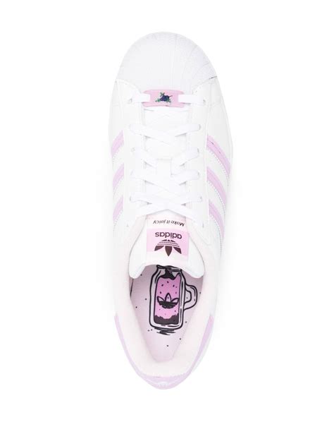 Adidas Originals Superstar Her Vegan Sneakers In White Modesens