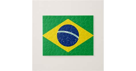 Quebra Cabeça Bandeira Do Brasil Zazzle Brasil