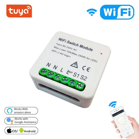 Tuya Mini Wifi Smart Switch Module Diy Breaker Smart Home Automation On