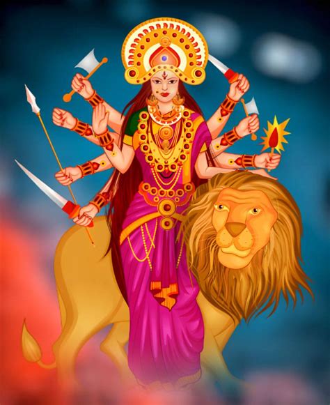 🔥 Durga Maa Navratri Background 4k