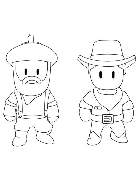 Coloriage Personnages Stumble Guys télécharger et imprimer gratuit