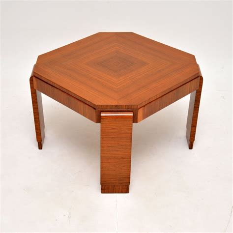 Art Deco Figured Walnut Coffee Table Marylebone Antiques