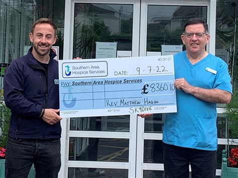 Newryie Hospice Chaplains Skydive Raises Over £8k