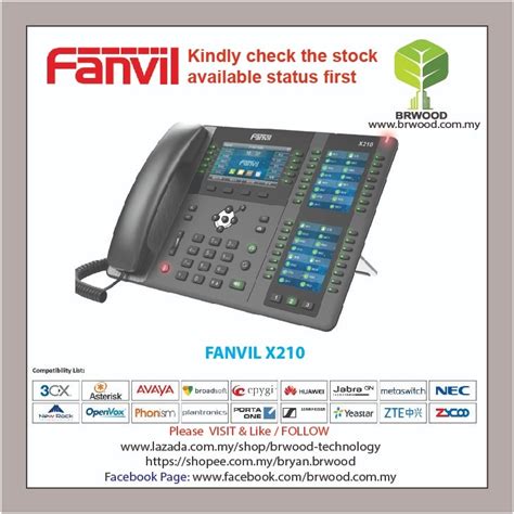 FANVIL X210 :Enterprise IP Phone X Series Enterprise IP Phone FANVIL IP PHONE - SIP PHONE : IP ...