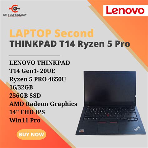 Jual Lenovo Thinkpad T Gen Ue R Pro U Gb Ssd Fhd