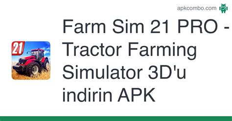 Farm Sim 21 Pro Tractor Farming Simulator 3d Apk Android Game