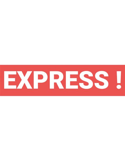 Express Sticker Oranje Wit Kopen Bestel Nu