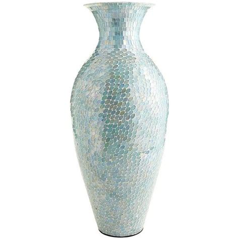 Pier 1 Imports Aqua Mosaic Vase Tall Mosaic Vase Mosaic Vase Decor