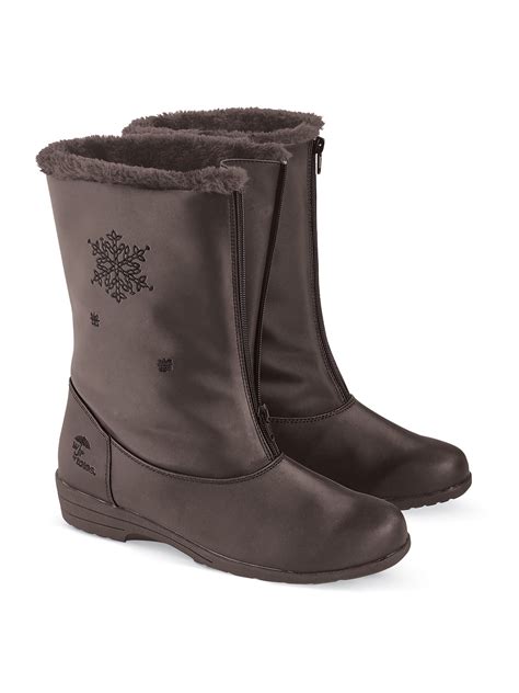 Collections Etc Totes Snowflake Waterproof Boots