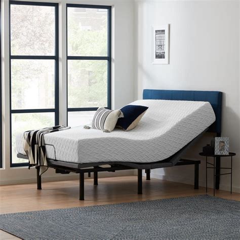 Lucid Comfort Collection Deluxe Adjustable Bed And In Plush Gel