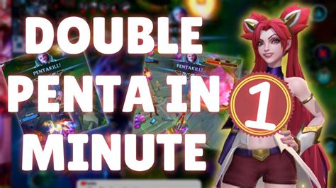 Double Pentakill In 1 Min With Jinx In High Elo League Of Legend Wild