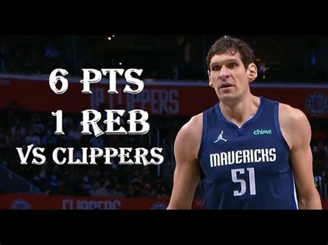 Boban Marjanovic 6 Pts 1 Reb Dallas Mavericks Vs LA Clippers HIGHLIGHTS