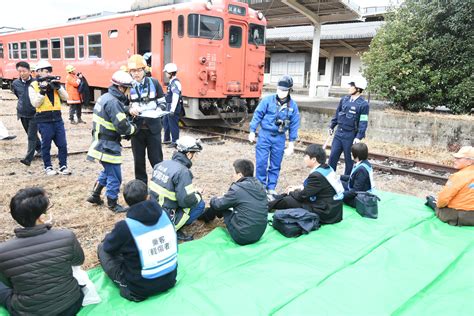 2019年度 津山地区 列車事故対応訓練実施：jr西日本