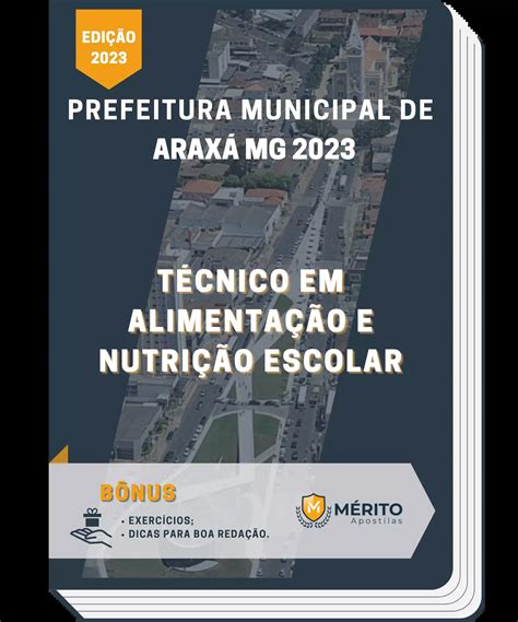 Apostila Técnico Em Alimentação E Nutrição Escolar Prefeitura de Araxá