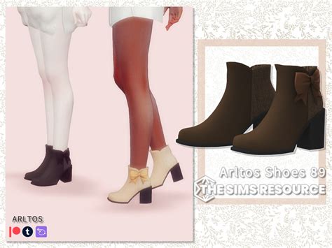 The Sims Resource Boots With Bow 89