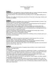 Criminal Justice Study Guide Docx Introduction To Criminal Justice