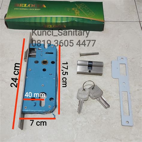 Jual Body Kunci Lidah Belocca Stainless Lock Case Kunci Pintu