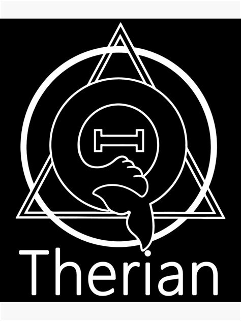 "PD (ytb) Theta-Delta Therian Symbol WHITE "THERIAN"" Canvas Print for Sale by lsevenhans ...