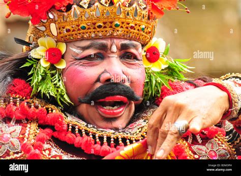 Barong Dancer Barong Dance Batubulan Island Of Bali Indonesia