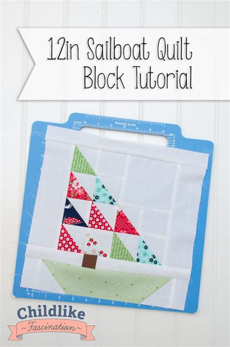 Sailboat Quilt Block Tutorial Part The Sail