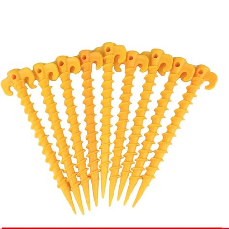 Piquets De Sol En Plastique Pour Tente De Camping En Plein Air Clous