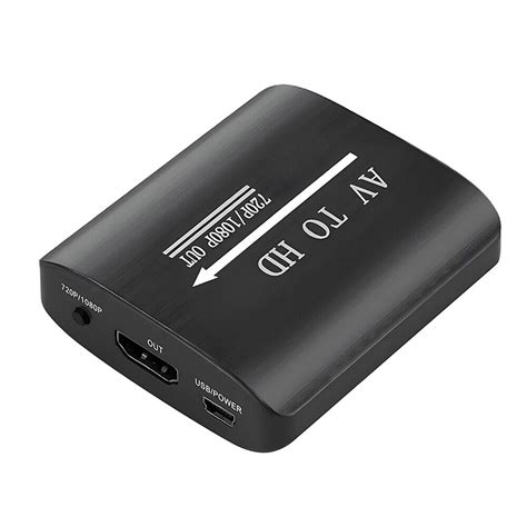 Av To Hdmi Rca Cvbs 1080p Video Audio Composite Converter Mini Adapter Hdtv Dvd Ebay