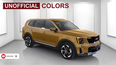 Virtually Refreshed 2025 Kia Telluride Shows Ritzy Digital Colors For