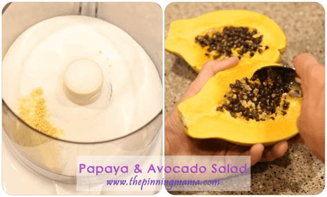 Summer Salad Series Papaya And Avocado Salad With Papaya Seed Dressing