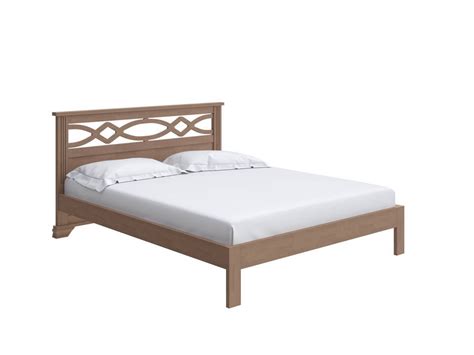 Кровать king size из массива березы 200х200 см антик "Тахта" Niko ...