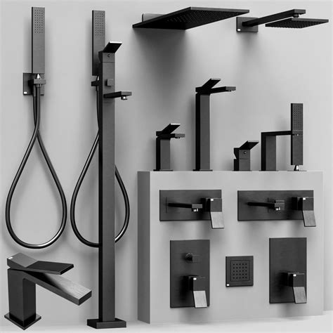 Gessi Rettangolo K Bathroom Faucet Set D Model For Vray Corona