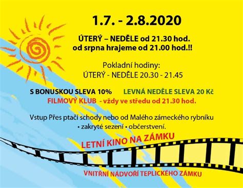 Letn Kino Na Z Mku V Teplic Ch Regiorevue Cz