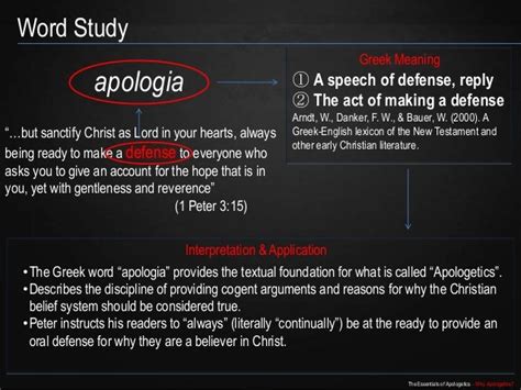 The Essentials Of Apologetics Why Apologetics