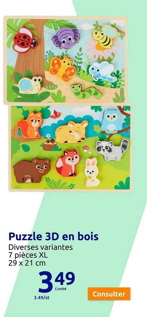 Promo Puzzle D En Bois Chez Action Icatalogue Fr