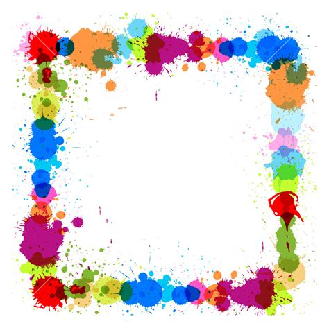 Colorful Scatter Frame Royalty-Free Stock Image - Storyblocks