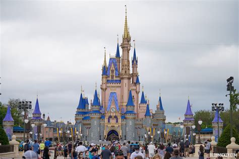 Cinderella Castle Decor Comes Into View On Main Street USA As