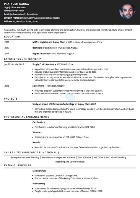 How To Write A Supply Chain And Logistics Resume 15 Examples