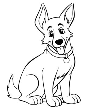 Dog Picture Outline PNG Transparent Images Free Download | Vector Files ...