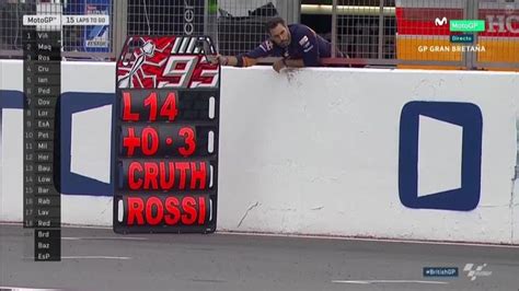 British GP Race Marc Marquez Pit Board Viñales has already escaped