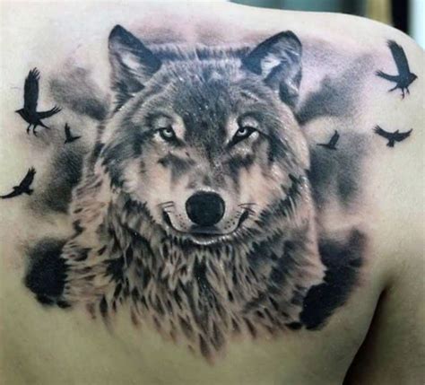 Wolf Tattoo Designs For Men Masculine Idea Inspiration For Wolf