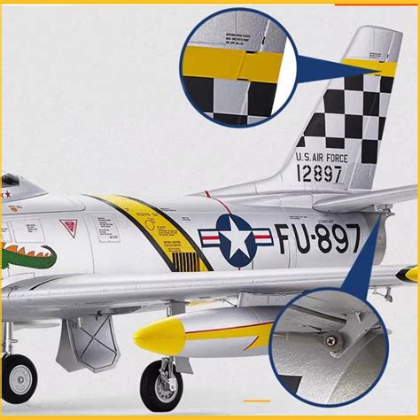 FMS 1 10 Jet 80mm EDF F 86 Sabre The Huff PNP Kit TURBINES RC