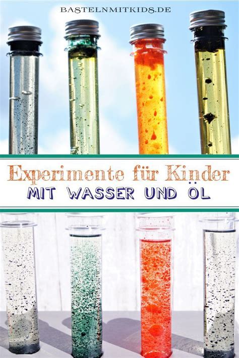 Experimente Mit Wasser Und Öl Experimente Kinder Experimente Mit Wasser Experiment